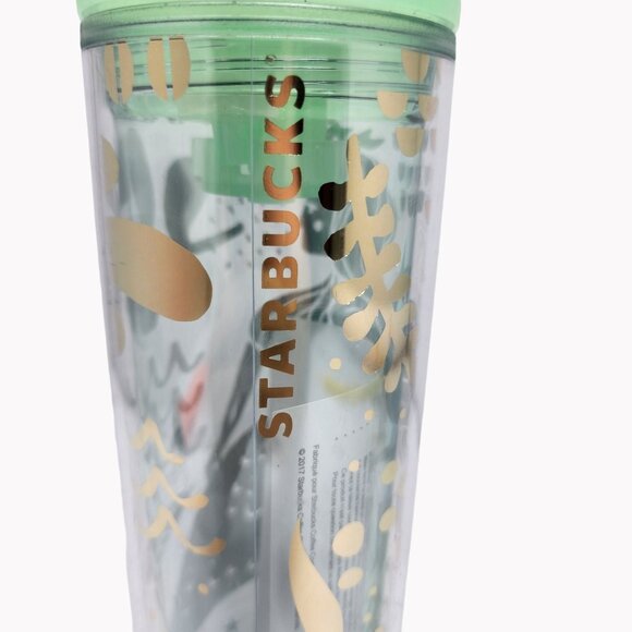 Starbucks Mermaid Scale Clear Acrylic Cold Cup Grande Tumbler 16 Fl Oz NEW - Picture 4 of 8